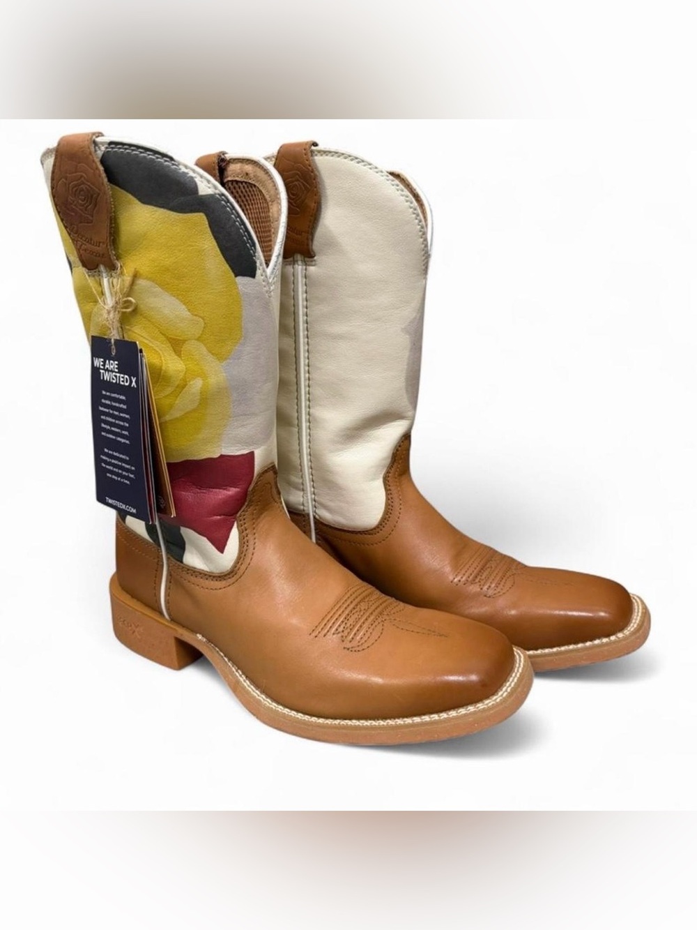 Olivia Bennett 7.5 Twisted X Texas Leather Western Boots